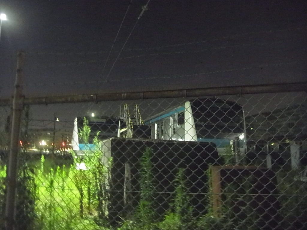 夜の蒲田操車所